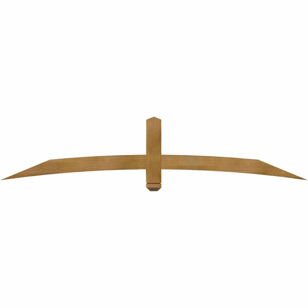 Ekena Millwork Bellingham Rough Sawn Timber Gable Bracket, Western Red Cedar, 84"W x 17"H x 4"D x 4"F, 5/12 Pitch GBW084X17X0404BEL00RWR - main